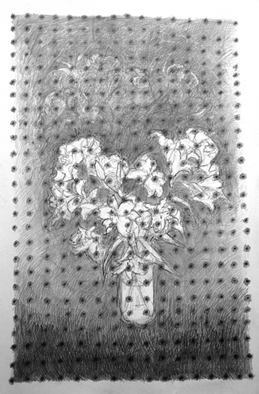 Approximate Grid 36in x 60in - Flower Drawings
