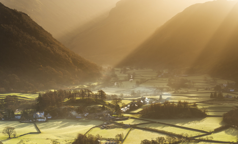 Rosthwaite sunrise, Cumbria - Lake District & Cumbria