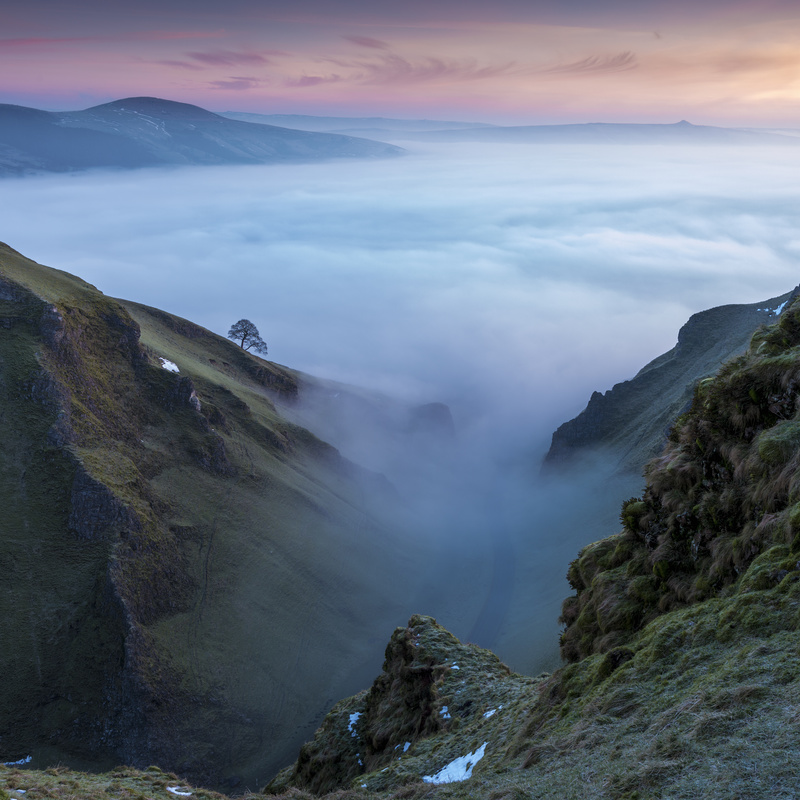 February dawn Winnats Pass, Peak District - Peak District & surrounding area