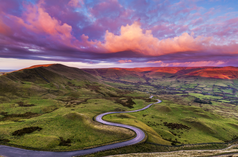 Edale road, Peak District.