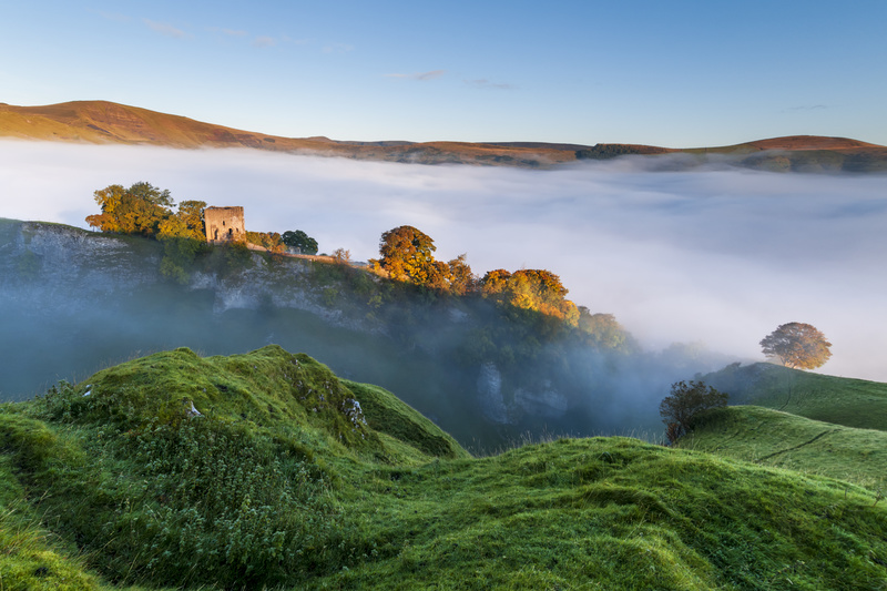 Peveril Castle sunrise - Castles and Fortresses