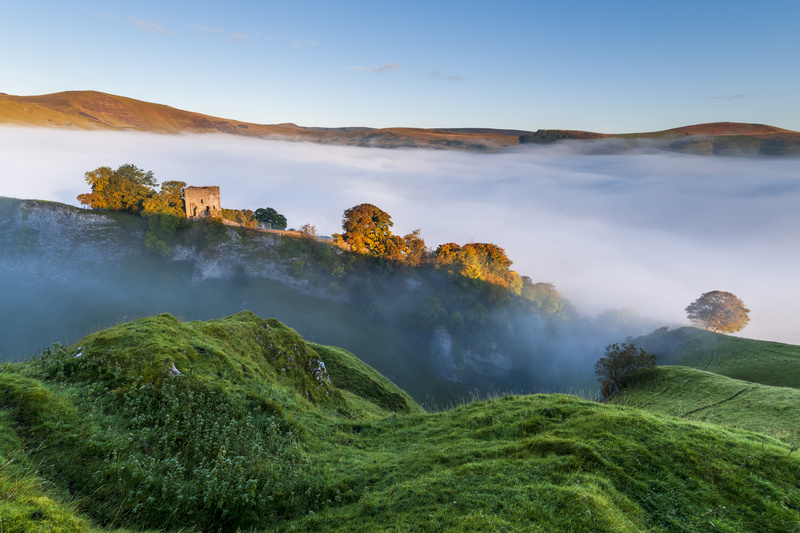 Peveril Castle sunrise - Awarded and Published