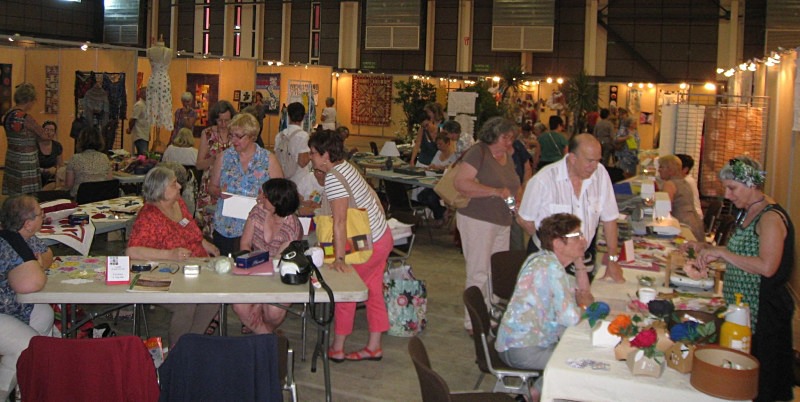 Demo area next to my stand - Quilt en Sud