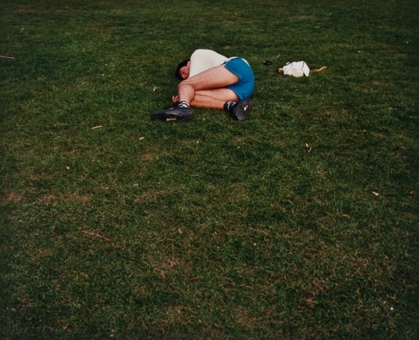 Man Asleep in Park, London, 1997 - Britain and Spain