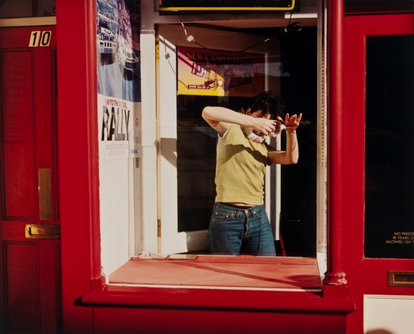 Young Woman in Red Window, London, 1997 - Britain and Spain