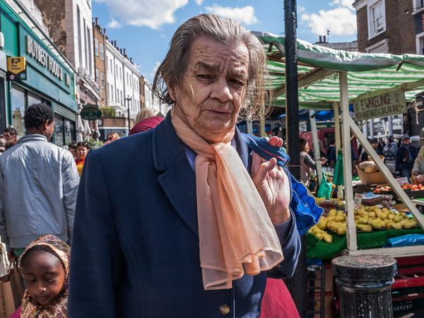 Woman with Orange Scarf Portobello London 2016 - Hear Victoria Here