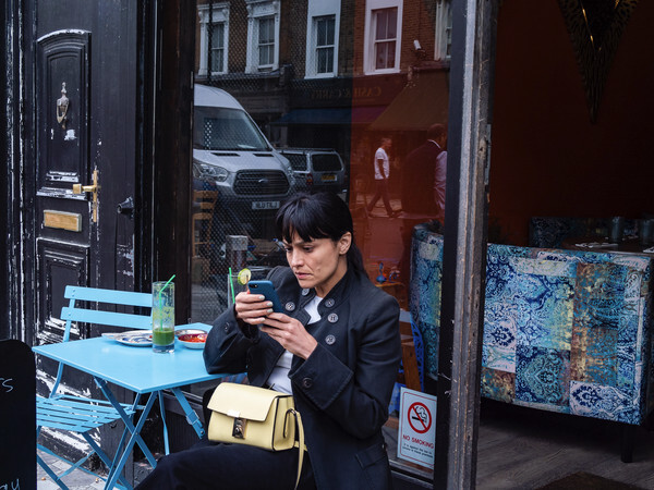 Woman with Phone  2018 - Hear Victoria Here