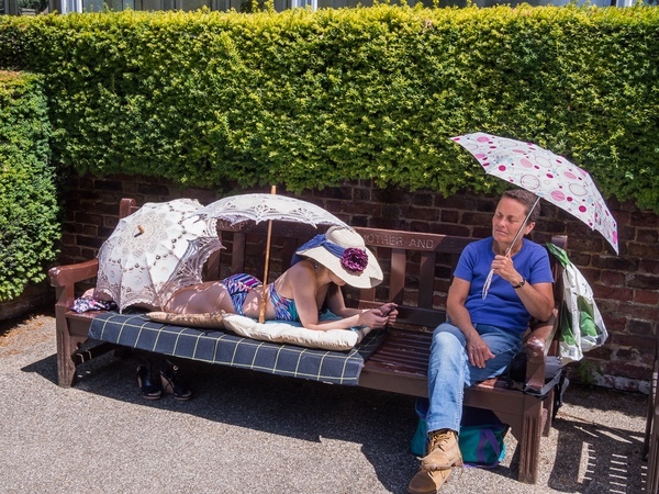 Sunbathing in Park London 2017 - Hear Victoria Here