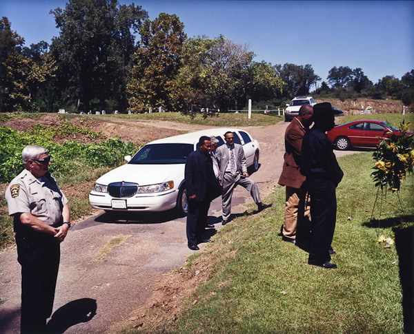 Men at Funeral, Mississippi, 2012 - The True Gospel Preached Here
