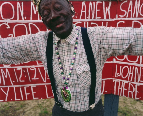 Reverend HD Dennis, Ecstatic, Mississippi, 2002 - The True Gospel Preached Here