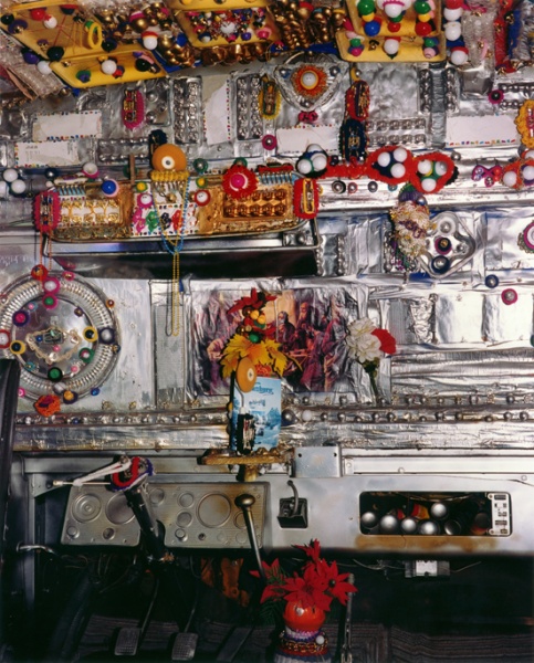 Interior, the Reverend's Bus, Mississippi, 1999 - The True Gospel Preached Here