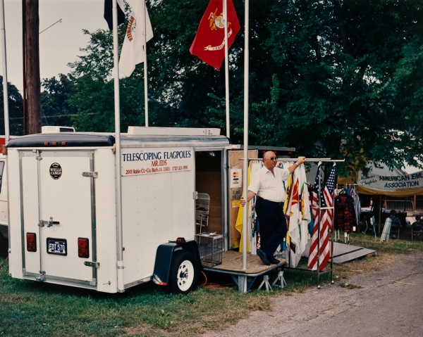 Flag Salesman at Fair, Missouri, 1994 - Missouri Portraits