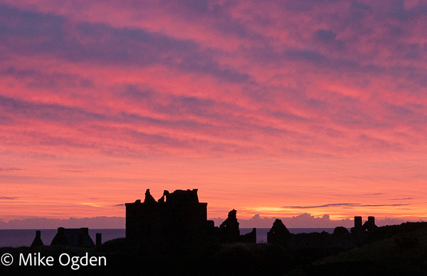 Dunnotar Castle Silhouette at Dawn, 3 - Dunnottar Castle