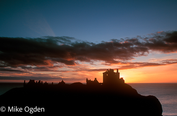 Dunnotar Castle Silhouette at Dawn, 2 - Dunnottar Castle