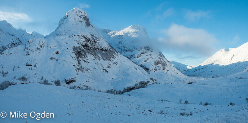 Three Sisters in Snow - Glencoe & Rannoch Moor