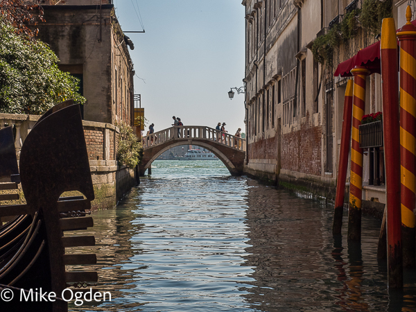 Looking out to the Grand Canal - Venice