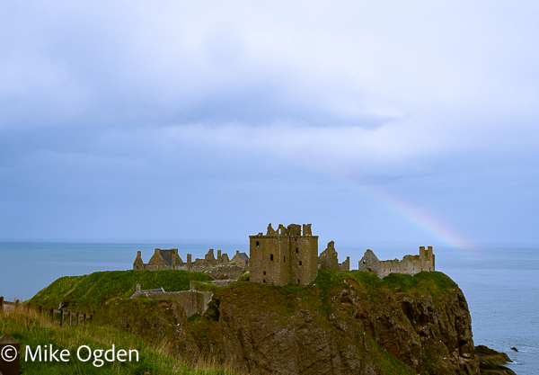 Dunnottar Castle with Evening Rainbow, 1 - Dunnottar Castle