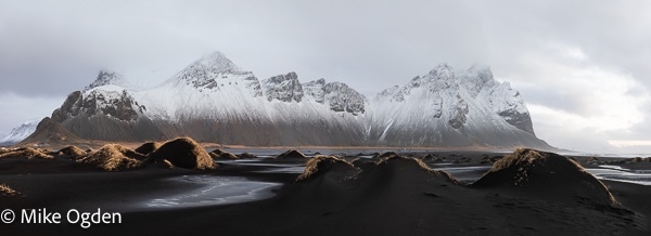 Vestrahorn and dune grass - Iceland