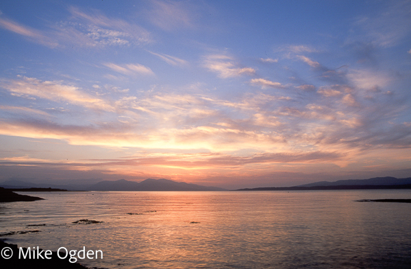 Mull and Morvenm at Sunset, 2 - Oban Area
