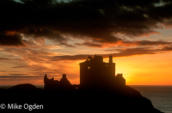 Dunnotar Castle Silhouette at Dawn, 1 - Dunnottar Castle