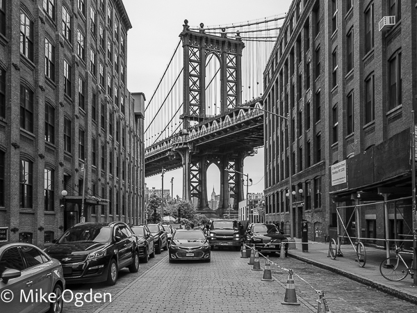 Manhattan Bridge from Washington Street - New York