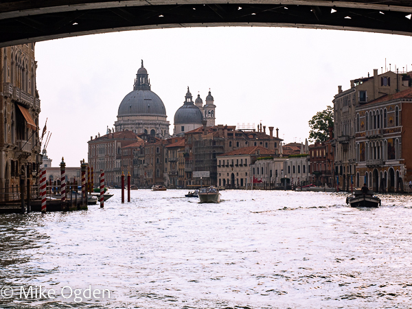 Basilica of Saint Mary from under the Rialto Bridge - Venice