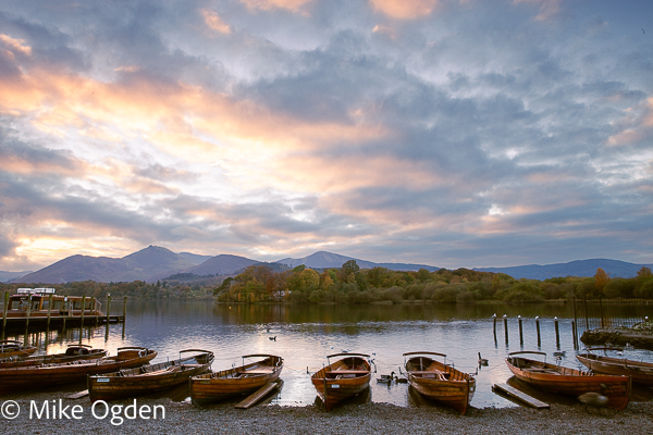 Sunset, Derwent Water from Lakeside - Lake District