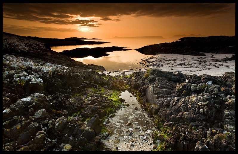 Arisaig - Sunset on Eigg Rum - Coastal Scotland