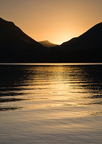 Sundown on Derwent Water - Inland and Coastal England