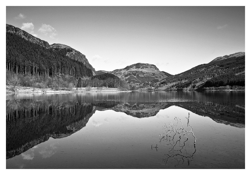 Lubnaig reflections - Monochrome Images