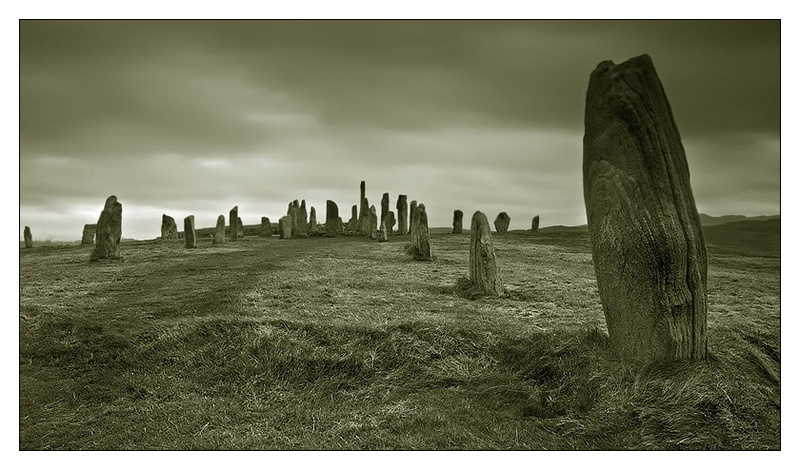 Calanais Stones - Monochrome Images