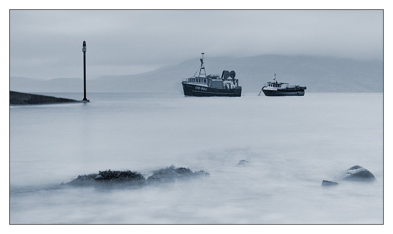 Elgol In The Rain - Monochrome Images