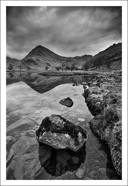 Fleetwith Pike from Buttermere - Monochrome Images