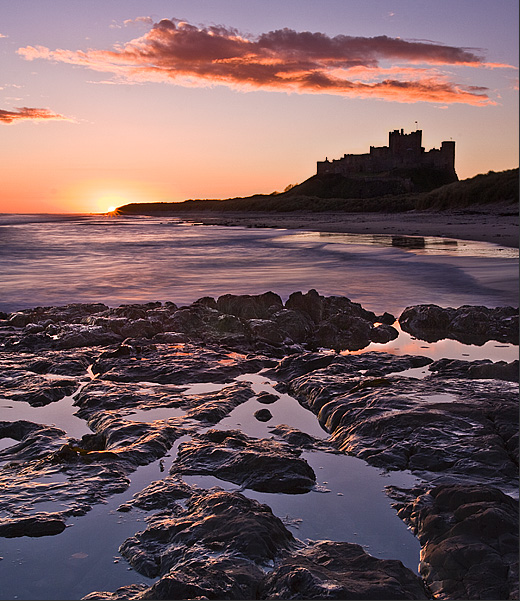 Bamburgh on the rock - Inland and Coastal England