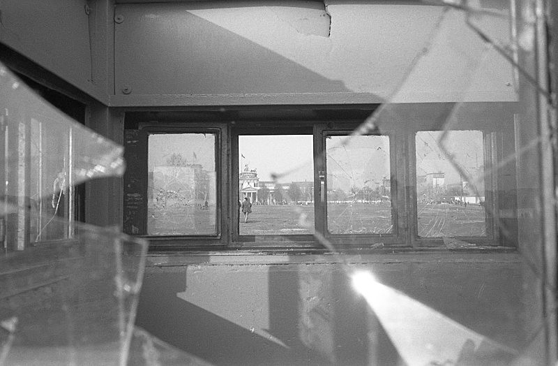Watchtower by the Wall, Berlin, Germany - From the book Mellomspill (Between the Acts) A Central European Trip.  1991
