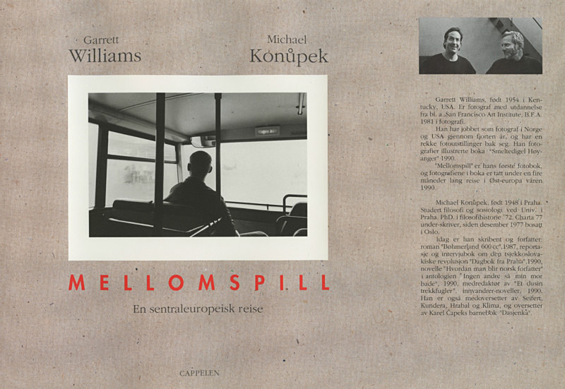 Cover, MELLOMSPILL (Between the Acts) - From the book Mellomspill (Between the Acts) A Central European Trip.  1991