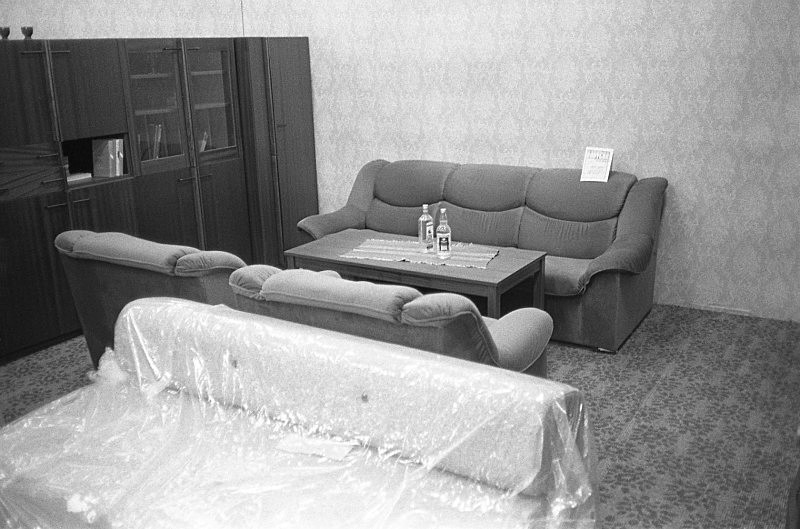 Furniture display, Slovakia - From the book Mellomspill (Between the Acts) A Central European Trip.  1991