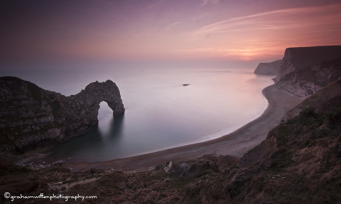 Dorset Landscape Photography : Sunset inside the Door