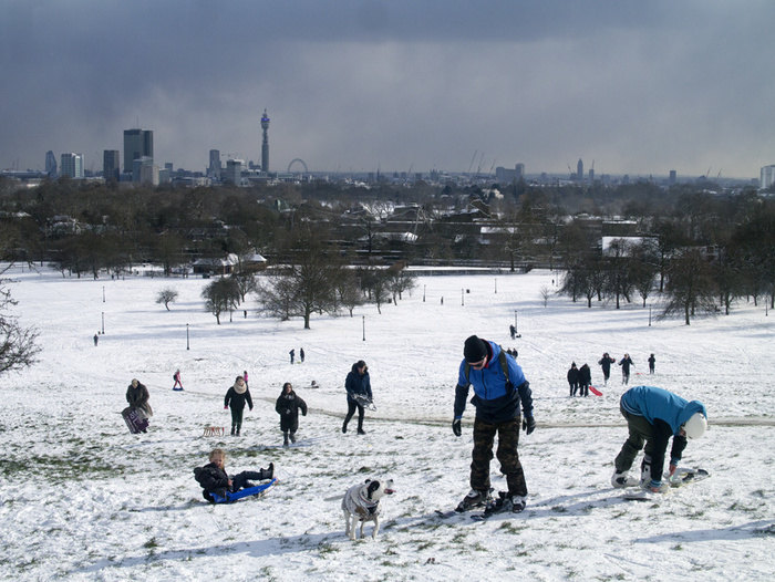 Seen in London Primrose Hill Snow 2018