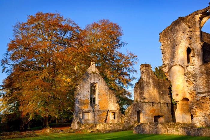 Beautiful morning light at Minster Lovell in the Cotswolds