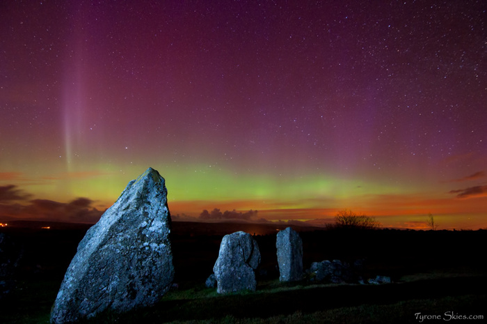 Aurora Borealis From Omagh Northern Ireland