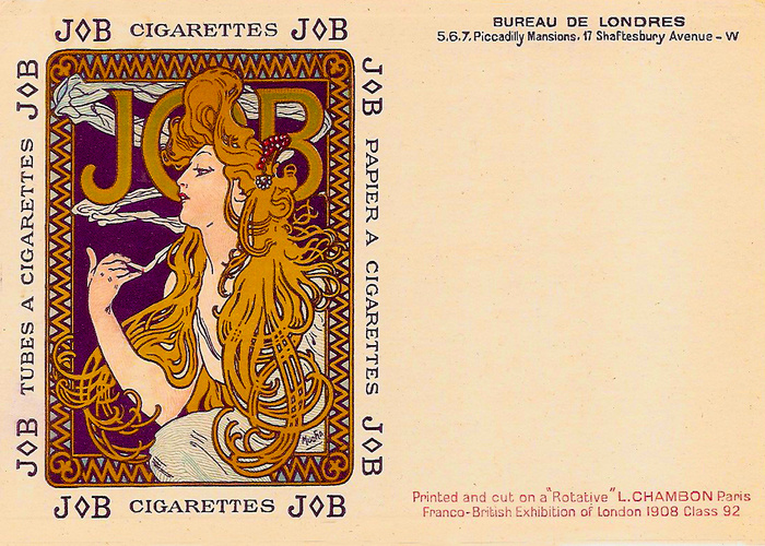 Mucha Cigarette Postcard