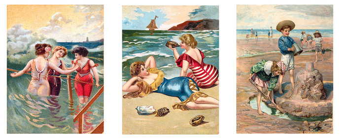 Edwardian Beach Scenes