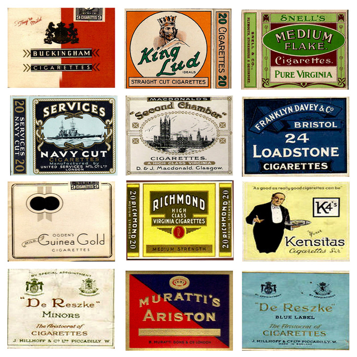 Old Cigarette Packets