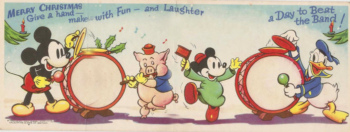 Valentine & Sons Mickey Mouse Card